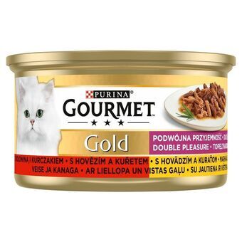 Kattmat Purina Gourmet Gold Kyckling Kalvkött 85 g