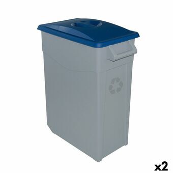 Avfallsbehållare Återvinning Denox 65 L Blå (2 antal)