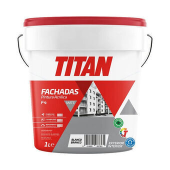 Måla Titan 125670001 125 ml Vit 1 L
