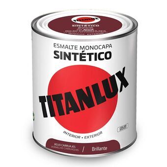 Syntetisk emaljfärg Titanlux 5808985 Glansig Röd 750 ml