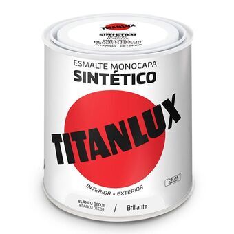 Syntetisk emaljfärg Titanlux 5809018 250 ml Vit