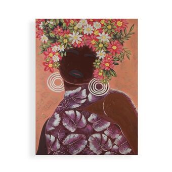 Tavla Versa Rosa Virágok Kanvas Furu 2,8 x 90 x 120 cm