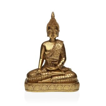 Prydnadsfigur Versa Gyllene Buddha 8 x 23 x 15,5 cm Harts