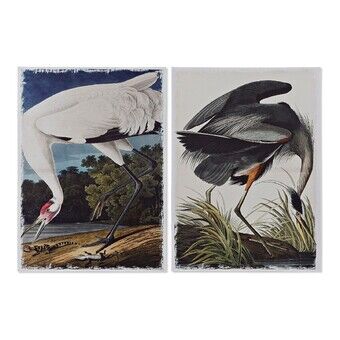 Tavla DKD Home Decor Heron (50 x 1.8 x 70 cm)