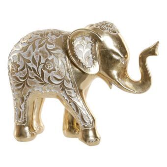 Prydnadsfigur DKD Home Decor Harts Elefant (28.5 x 11.5 x 22.5 cm)