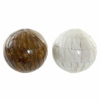 Dekorationsboll DKD Home Decor (10 x 10 x 10 cm) (2 pcs)