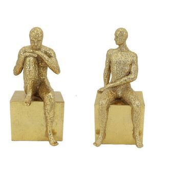Dekorativ figur DKD Home Decor Golden Resin (10 x 11,7 x 21,5 cm) (2 st)