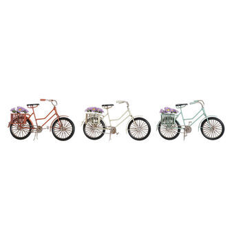Prydnadsfigur DKD Home Decor Cykel Vintage (3 pcs) (23 x 8.5 x 13 cm)