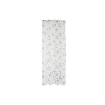 Gardin DKD Home Decor Metall Polyester Vit Ljusgrå (140 x 270 cm)