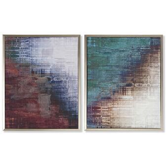 Tavla DKD Home Decor Abstrakt (43 x 2,5 x 53 cm) (2 antal)