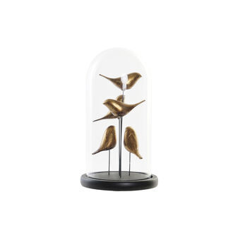 Prydnadsfigur DKD Home Decor Glas Harts Fåglar (17 x 17 x 32 cm)