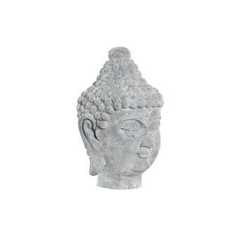 Prydnadsfigur DKD Home Decor Buddha Harts Ljusgrå (22 x 20 x 35 cm)