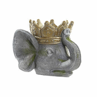 Kruka DKD Home Decor Grå Elefant Gyllene Magnesium (38 x 31,2 x 28,3 cm)