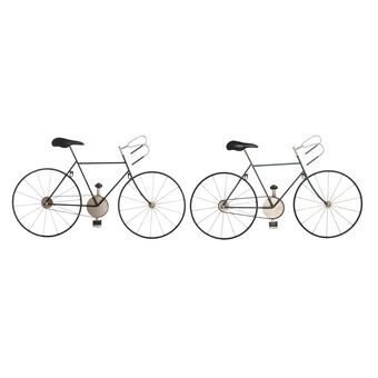 Prydnadsfigur DKD Home Decor 78 x 2,5 x 45 cm Cykel Vintage (2 antal)