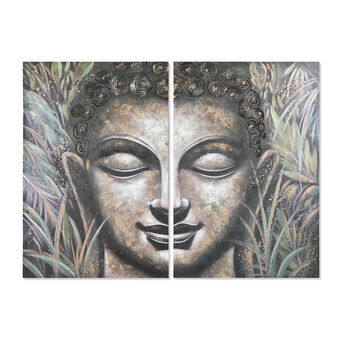 2-ramsset Home ESPRIT Buddha Orientalisk 160 x 3 x 120 cm
