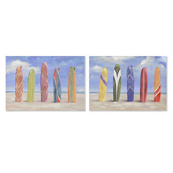 Tavla Home ESPRIT Surfing 100 x 3 x 70 cm (2 antal)