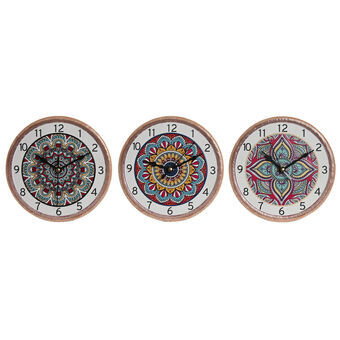 Asztali óra Home ESPRIT Keramik Mandala 16 x 1 x 16 cm