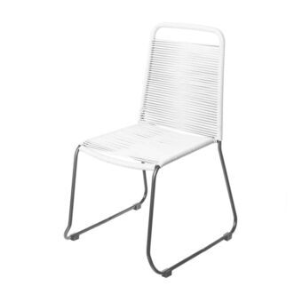 Kerti szék Antea 57 x 61 x 90 cm Snöre Vit