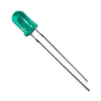 Diod Molgar LED Hantverk Grön 5 mm 1,9 V