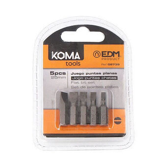Bitssats Koma Tools 25 mm Platt