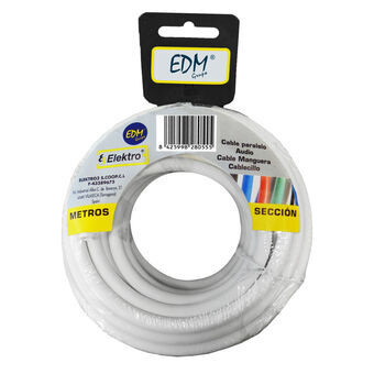 Kabel EDM 2 X 0,5 mm Vit 5 m