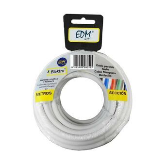 Kabel EDM 2 X 0,5 mm 10 m Vit
