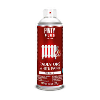 Sprejfärg Pintyplus Tech RAL 9010 400 ml Värmeelement Vit