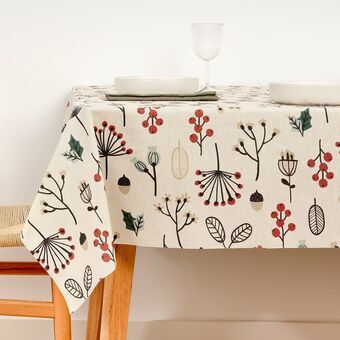 Fläckresistent bordsduk i harts Mauré Merry Christmas 100 x 140 cm
