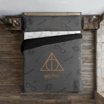 Påslakan Harry Potter Deathly Hallows Multicolour 220 x 220 cm Säng 135/140