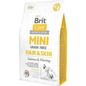 Foder Brit Mini Hair&Skin Vuxen Lax Fisk 2 Kg