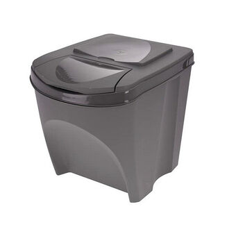 Avfallsbehållare Återvinning Sortibox Svart (3 x 25 l)