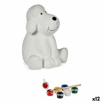 Måla din egen sparbössa Hund Keramik 11 x 12,5 x 10,8 cm (12 antal)