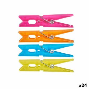 Klädnypor Multicolour Plast 24 Delar Set (24 antal)
