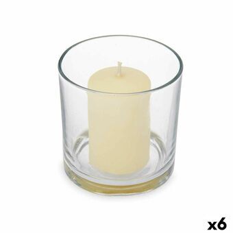 Doftljus 10 x 10 x 10 cm (6 antal) Glas Vanilj
