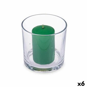 Doftljus 10 x 10 x 10 cm (6 antal) Glas Bambu