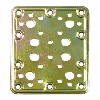 Monteringsplatta AMIG 504-12125 Gyllene Stål (80 x 100 mm)