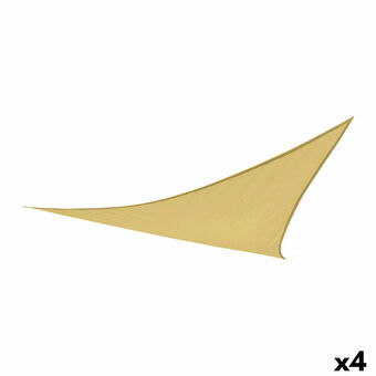 Markis Aktive Triangulär 360 x 0,5 x 360 cm Polyester Kräm (4 antal)