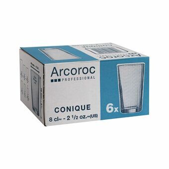 Glas Arcoroc Conique Transparent Glas (6 antal) (8 cl)