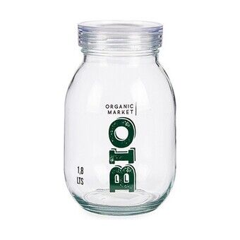 Burk Bio Transparent Glas (1800 ml) (4 antal)