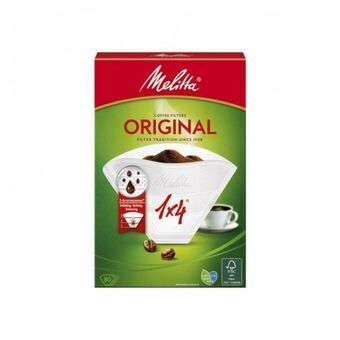 Filter Melitta 65-ME-17 Kaffebryggare Vit Svart Papper (80 uds)
