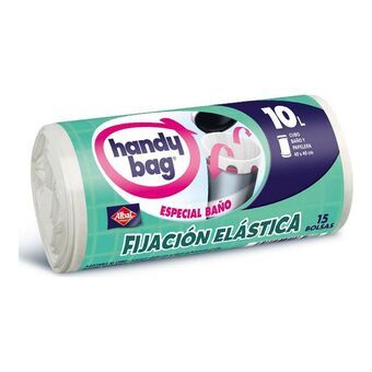 Soppåsar Handy Bag Gummiband Bad  (15 x 10 L)