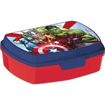 Smörgåslåda The Avengers Infinity Blå Plast Röd (17 x 5.6 x 13.3 cm)