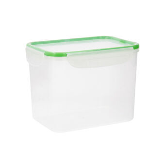 Hermetisk matlåda Quid Greenery Transparent Plast (3,7 L) (Pack 4x)