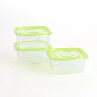 Lunchlådor, set Quid Refresh 3 Delar Grön Plast