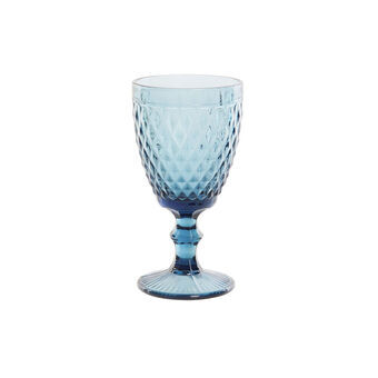 Vinglas DKD Home Decor Blå Glas (325 ml)