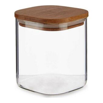 Burk Brun Transparent Bambu Borosilikatglas (880 ml)