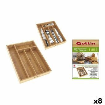 Besticks-sortering Quttin Bambu 34 x 26 x 4 cm (8 antal)