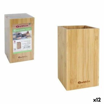 Kruka för köksredskap Quttin Bambu 10,5 x 10,5 x 18 cm (12 antal)