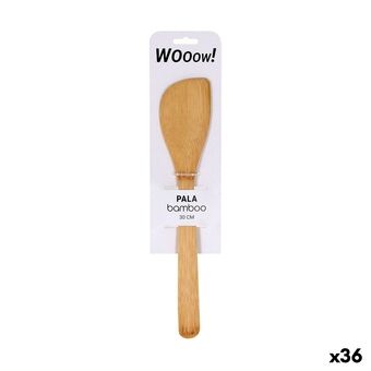 Spatel Wooow Böjd Bambu 30 x 6,2 x 0,8 cm (36 antal)