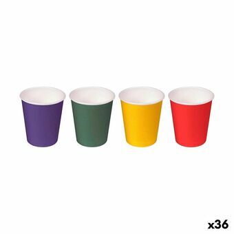 Set med snapsglas Algon Engångsanvändning Papp Multicolour 40 Delar 50 ml (36 antal)